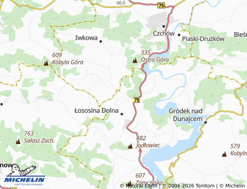 MICHELIN Łęki map - ViaMichelin