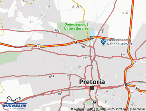 MICHELIN Theresa Park Extension 25 map - ViaMichelin