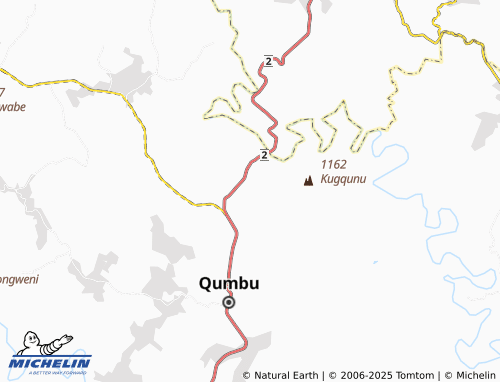 MICHELIN Bathwakazi map - ViaMichelin