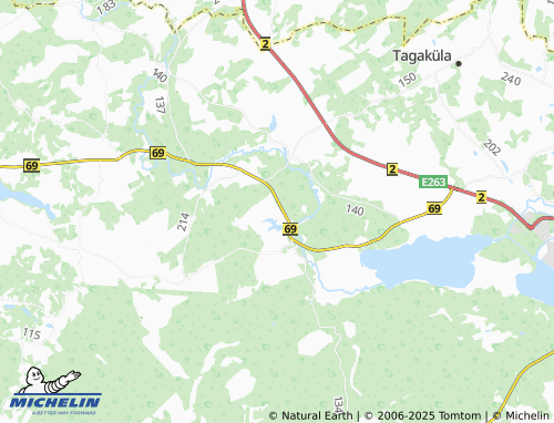 MICHELIN Sõmerpalu küla map - ViaMichelin