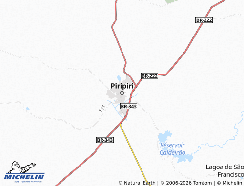 MICHELIN Piripiri map - ViaMichelin