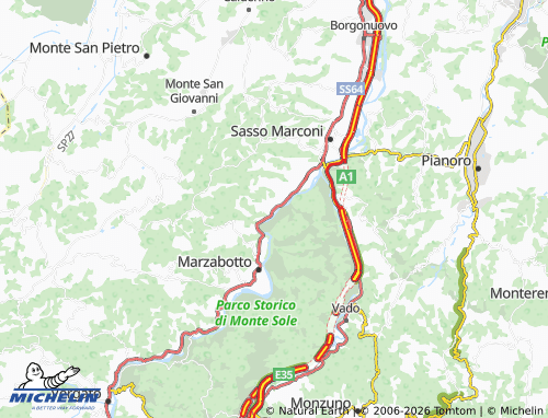 MICHELIN Casagrande map - ViaMichelin