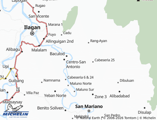 MICHELIN Cabeseria 22 map - ViaMichelin