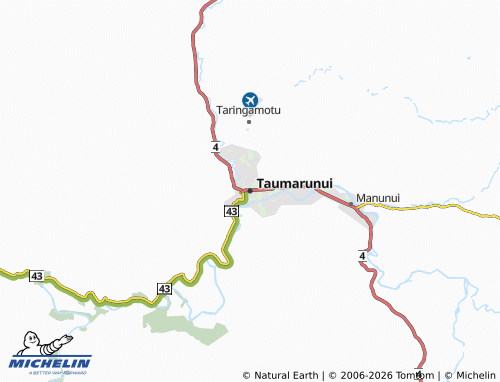 Mapa MICHELIN Taumarunui - ViaMichelin