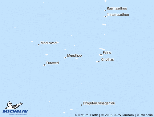 MICHELIN Meedhupparu map - ViaMichelin