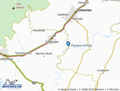 MICHELIN Papawai map - ViaMichelin