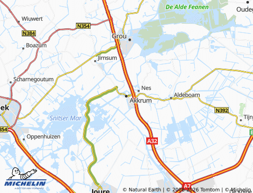 Carte MICHELIN Akkrum - ViaMichelin