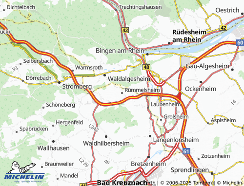 MICHELIN Rümmelsheim map - ViaMichelin