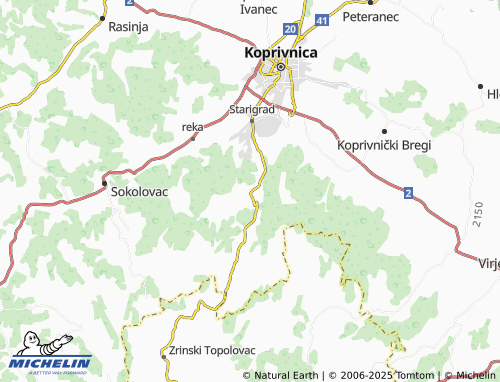 MICHELIN-Landkarte Jagnjedovec - ViaMichelin