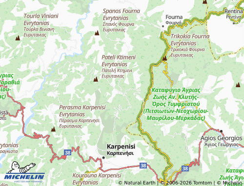 MICHELIN Agia Triada map - ViaMichelin