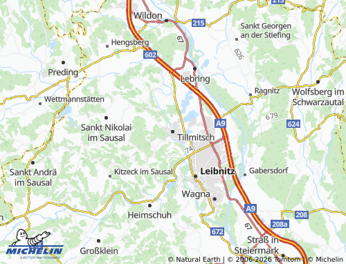 Mapa MICHELIN Tillmitsch - ViaMichelin
