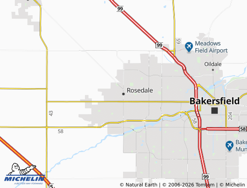 Mapa MICHELIN Rosedale - ViaMichelin