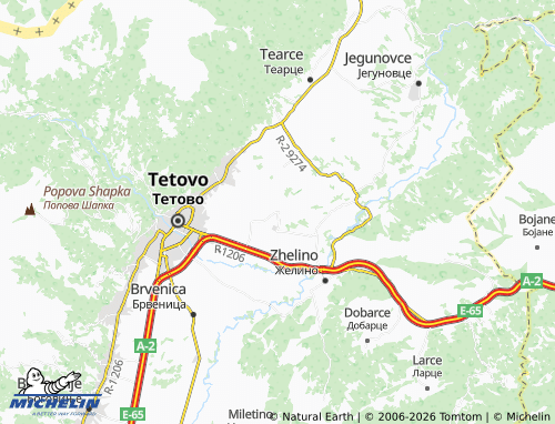 Mapa MICHELIN Trebosh - ViaMichelin