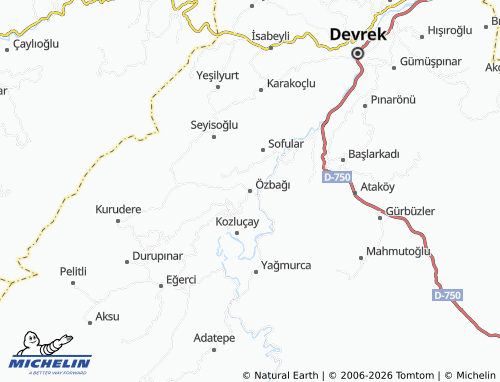 Mappa MICHELIN Özbağı - ViaMichelin