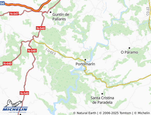 MICHELIN Cortapezas (Santa María) map - ViaMichelin