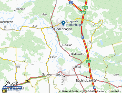 MICHELIN Eickeloh map - ViaMichelin