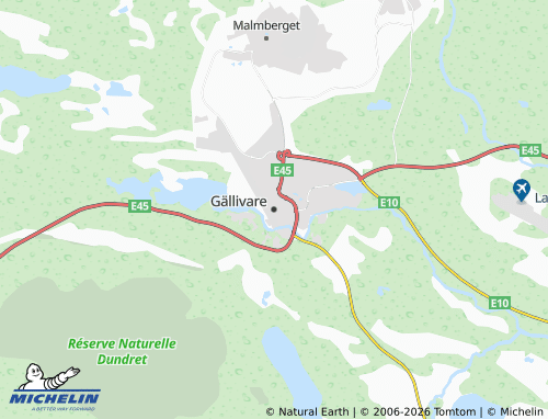 MICHELIN Gällivare map - ViaMichelin