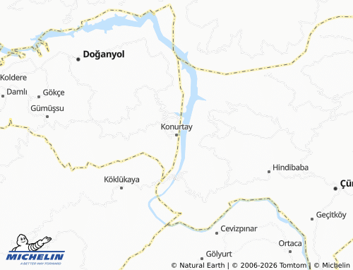 MICHELIN Konurtay map - ViaMichelin