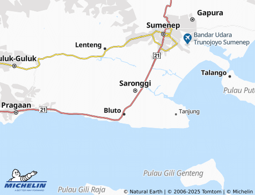 Carte MICHELIN Bungbungan - ViaMichelin