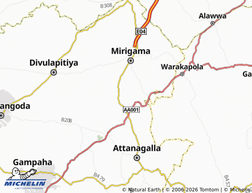 MICHELIN Hapitigama map - ViaMichelin