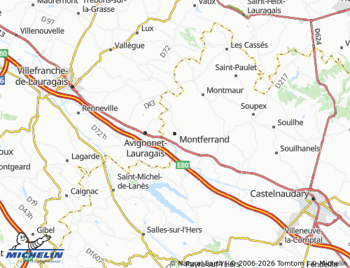 Mappa MICHELIN Montferrand - ViaMichelin