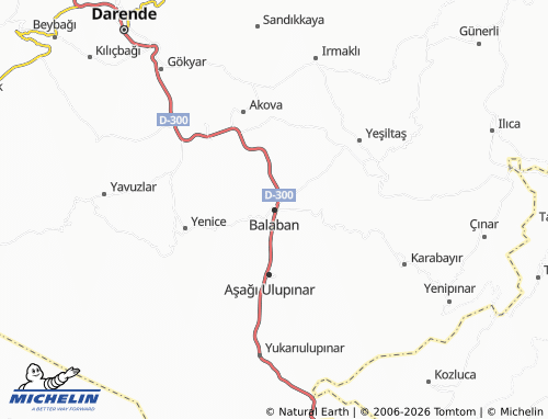 Mapa MICHELIN Balaban - ViaMichelin