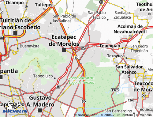 Mappa MICHELIN Jardines de Ecatepec - ViaMichelin