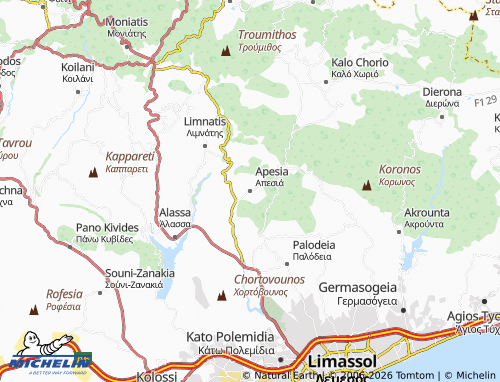 Mappa MICHELIN Apesia - ViaMichelin