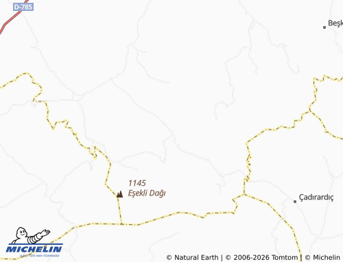 MICHELIN Çiçekli Keller map - ViaMichelin