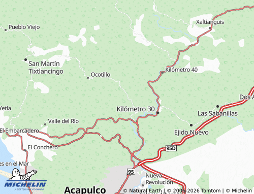 Carte MICHELIN Texca - ViaMichelin