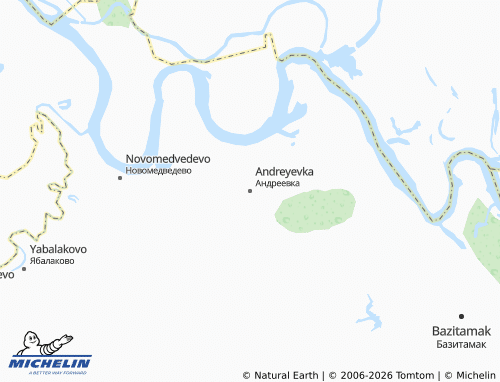 MICHELIN-Landkarte Andreyevka - ViaMichelin