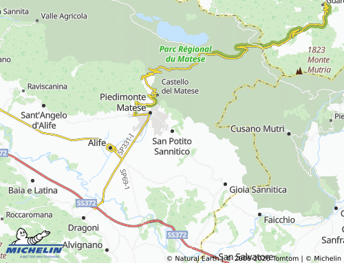 MICHELIN San Potito Sannitico map - ViaMichelin