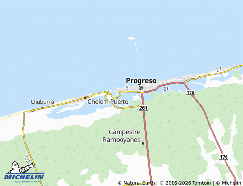 Mappa MICHELIN Nueva Yucalpetén - ViaMichelin