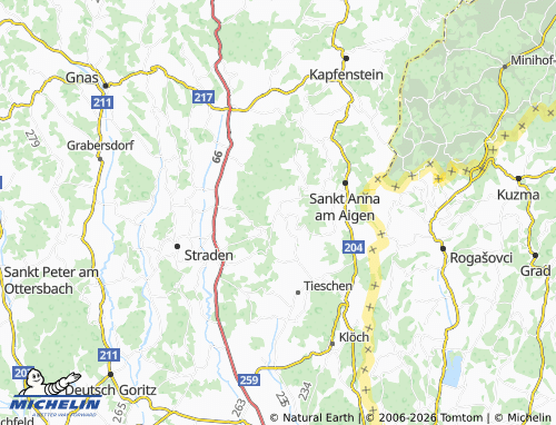 MICHELIN Frutten map - ViaMichelin