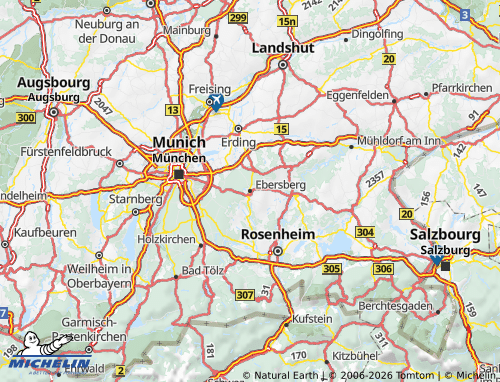 MICHELIN Ebersberg map - ViaMichelin