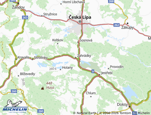 Mappa MICHELIN Zahrádky - ViaMichelin