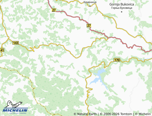 Mapa MICHELIN Suvodanje - ViaMichelin