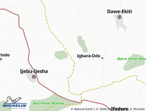 MICHELIN Ogotun map - ViaMichelin