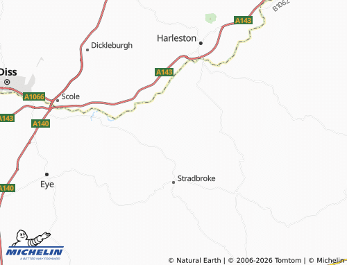 Carte MICHELIN Wingfield - ViaMichelin