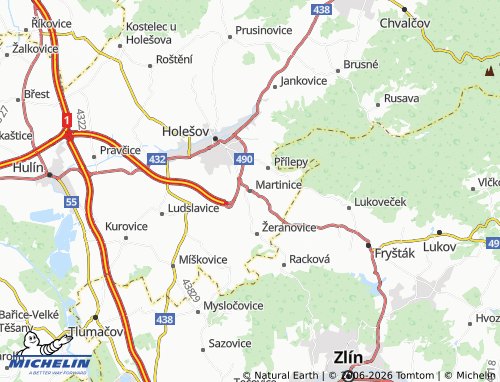 Mappa MICHELIN Martinice - ViaMichelin