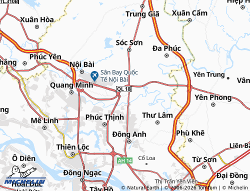 Mapa MICHELIN Phù Lỗ - ViaMichelin