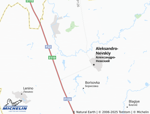 MICHELIN-Landkarte Nizhniy Yakimets - ViaMichelin
