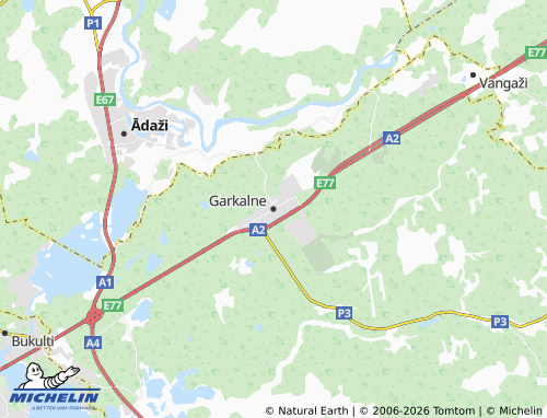 Mapa MICHELIN Garkalnes pagasts - ViaMichelin