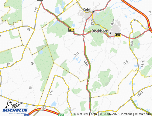 MICHELIN Astederfeld map - ViaMichelin