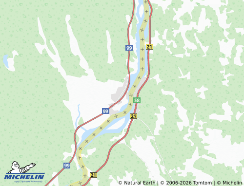 MICHELIN Juoksengi map - ViaMichelin