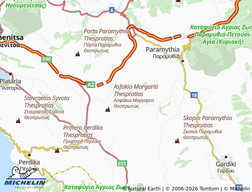 MICHELIN Ampelia map - ViaMichelin