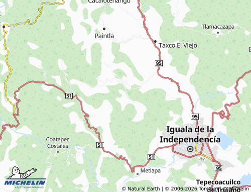 MICHELIN Huahuaxtla map - ViaMichelin