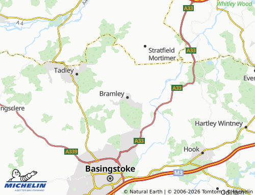 MICHELIN Bramley map - ViaMichelin