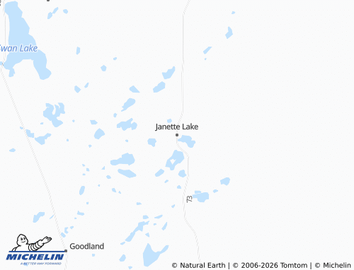 Carte MICHELIN Janette Lake - ViaMichelin