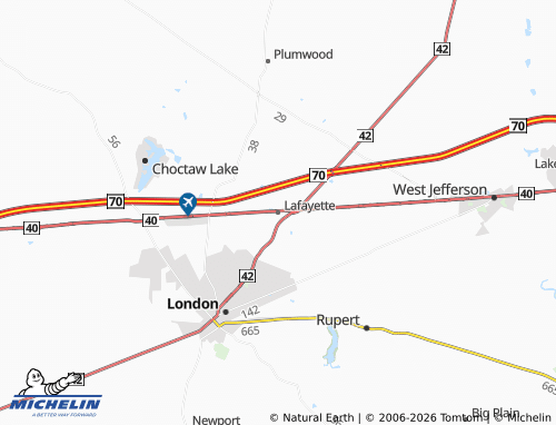 Mappa MICHELIN Lafayette - ViaMichelin
